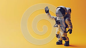 An astronaut in spacesuit.AI generated image