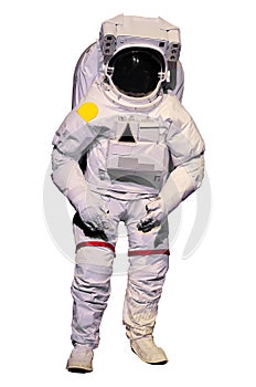 Astronaut suit on white background