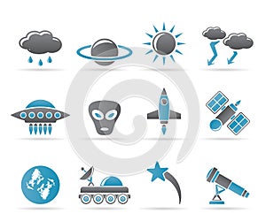 Astronautics and Space and univerce Icons