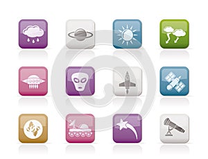 Astronautics and Space and univerce Icons