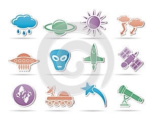 Astronautics and Space and univerce Icons