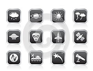 Astronautics and Space and universe Icons