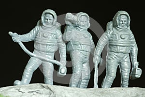 Astronauts plastic toys