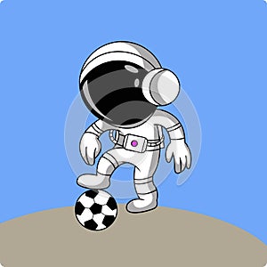 Astronauts are playing ball