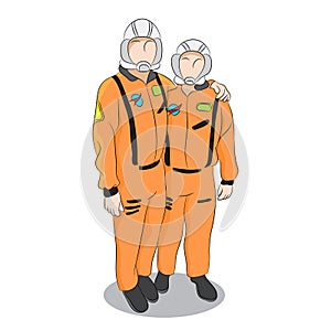 Astronauts in Uniform