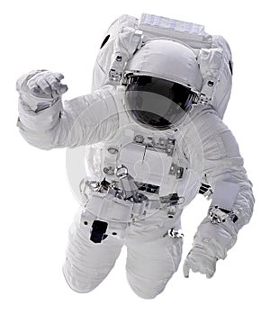 Astronautt isolated on white background with Clipping Path - Elements of this Image Furnished by NASA