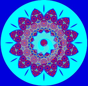 Astroniras Mandala - flower win a bright colors