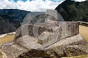 Astronomic clock at Machu Picchu Peru