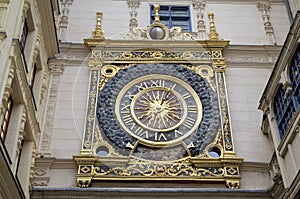 Astronomic clock at Rue du Gros-Horloge (1389).