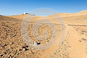 Astronomic desert abservatory trail footpat rocks trailblazing, photo
