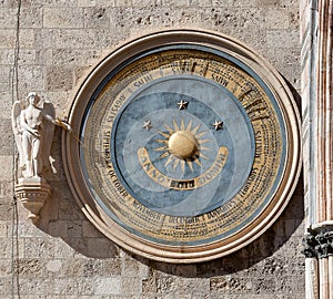 Astronomical clock, Duomo, Messina, Sicily, Italy photo