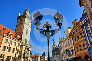 The Astronomical Clock on Old Towen Square, Prague, Czech Republic