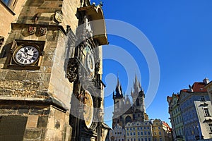 The Astronomical Clock on Old Towen Square, Prague, Czech Republic photo