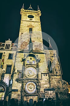 Astronomical clock, Old town hall, Prague, analog filter