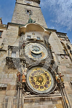 Astronomical clock. Old Town Hall. Prague. Czech Republic