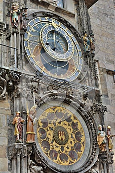 Astronomical clock. Old Town Hall. Prague. Czech Republic