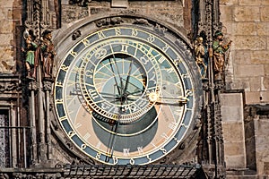 Astronomical Clock in the Old Town of Prague, Czech Republic