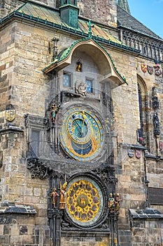 Astronomical Clock or Orloj in Prague photo