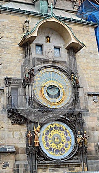 Astronomical clock in Prague, Czech Republic photo