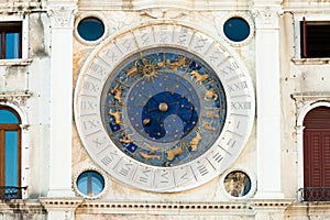 The astronomical clock of San Marco, Venice