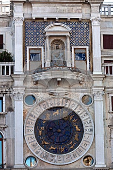 Astronomical clock tower San Marco, Venice, Italy