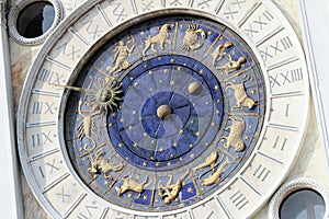 Astronomical Clock in Venice, St. Mark's Square. photo