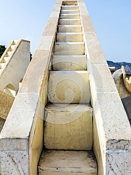 Astronomical instrument at Jantar Mantar in Jaipur