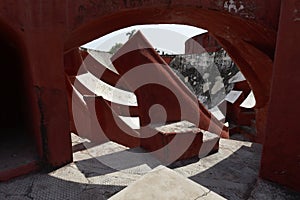 Astronomical instrument at Jantar Mantar observatory, Delhi, India photo