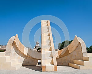 Astronomical instrument at Jantar Mantar observatory, Jaipur, Ra