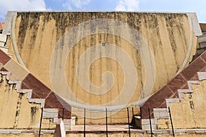 Astronomical instruments at Jantar Mantar observatory, Jaipur