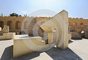 Astronomical instruments at Jantar Mantar observatory, Jaipur