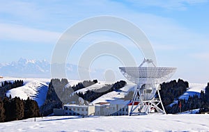 The astronomical observatory in the depths of the tianshan mountains