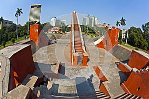 Astronomical observatory Jantar Mantar in Delhi