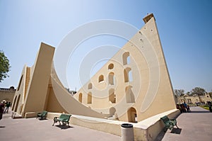 Astronomical observatory Jantar Mantar Jaipur, Ind