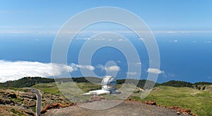 Astronomical observatory in Roque de los Muchachos. La Palma. Sp