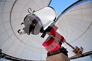 Astronomical observatory telescope indoor