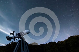 Astronomical Telescope night sky constellation Ursa Major, Ursa