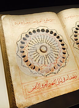 Astronomy - Antique arabian book photo