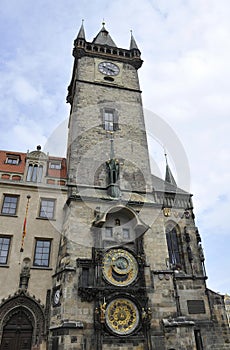 Astronomy Clock Tower from Prague in Czech Republic