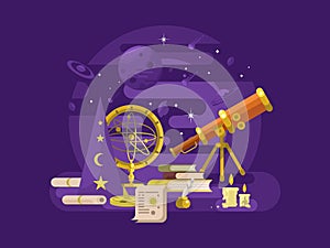 Astronomy design retro