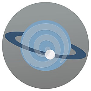 Astronomy Flat background vector icon which can easily modify or edit photo