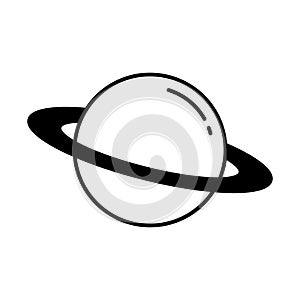 Astronomy Half Glyph and Line mixing Vector icon which can easily modify or edit photo