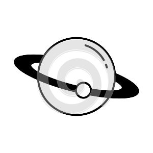 Astronomy Half Glyph and Line mixing Vector icon which can easily modify or edit photo