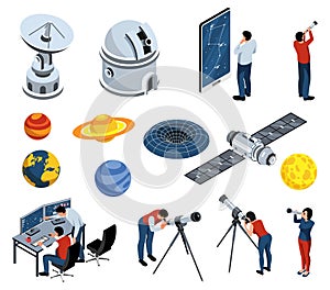 Astronomy Isometric Set