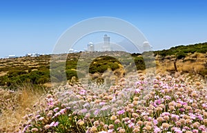 Astronomy observatory in Teide IzaÃ±a at Tenerife