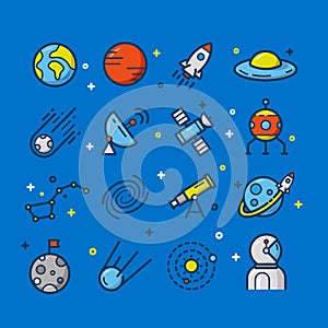 Astronomy and Space Icons