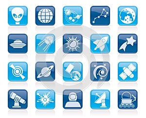 Astronomy and space icons