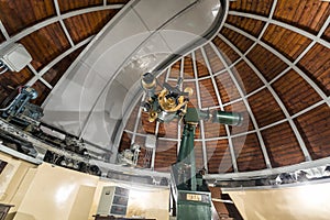 Astronomy telescope in an astronomical observatory