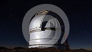 Astronomy telescope explores star field in the Milky Way generated by AI