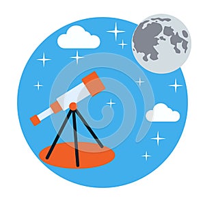 Astronomy vector concept